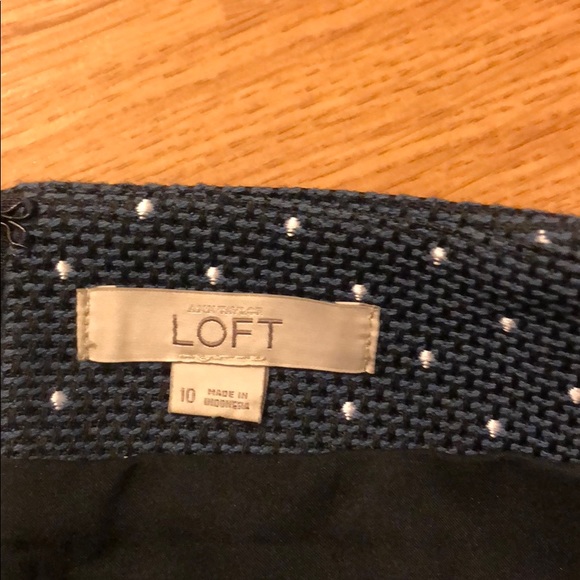 LOFT navy and white pencil skirt - Picture 4 of 4